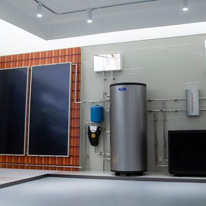 Split pressurized solar flat system